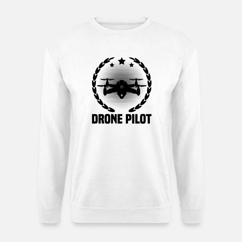 Drohnen-Pilot - Unisex Pullover - Weiß