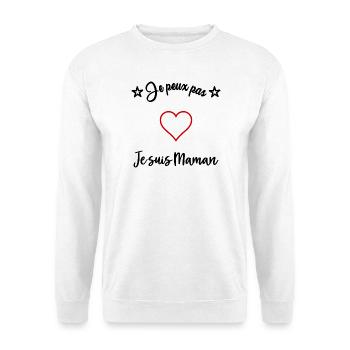 MAMAN - Sweat-shirt Unisexe - blanc - Devant