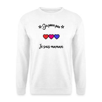 MAMAN - Sweat-shirt Unisexe - blanc - Devant