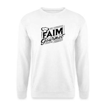 Gourmet Hunger - Feinschmecker - Unisex Pullover - Weiß - Vorne
