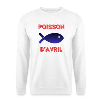 APRIL FOOL - Unisex Sweatshirt - white - Front