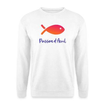 FISH. APRIL FOOL - Unisex Sweatshirt - white - Front
