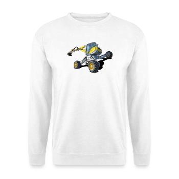 Schreitbagger, klettern ist seine Leidenschaft - Unisex Pullover - Weiß - Vorne