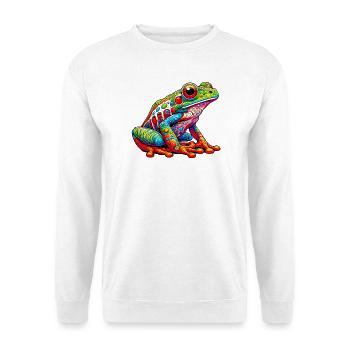 Frosch - Unisex Pullover - Weiß - Vorne