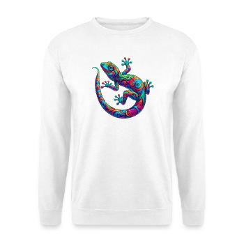 Gecko - Sweat-shirt Unisexe - blanc - Devant