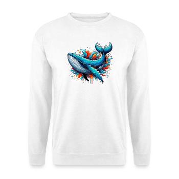 Wal - Unisex Pullover - Weiß - Vorne