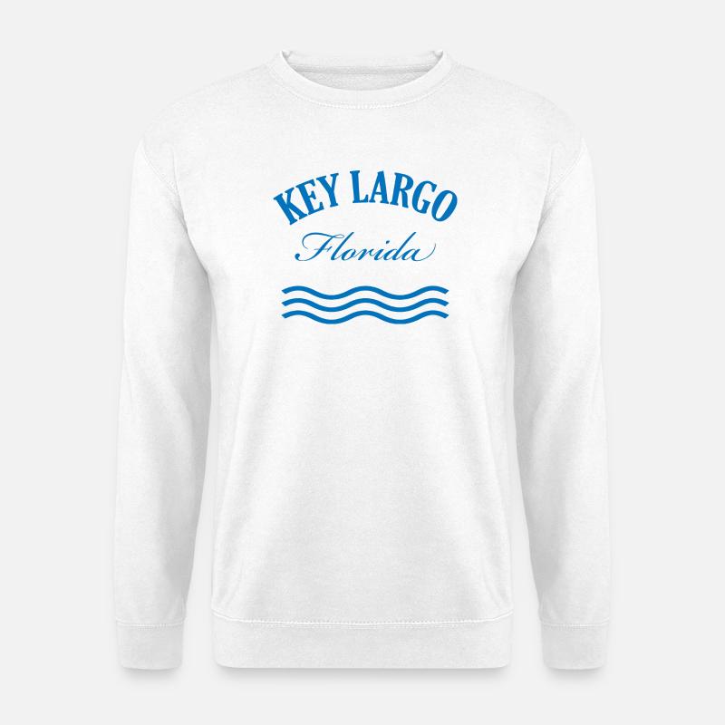 Key Largo Florida Nautisches Design - Unisex Pullover - Weiß