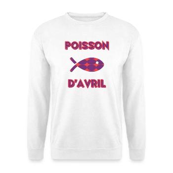 APRIL FOOL - Unisex Sweatshirt - white - Front