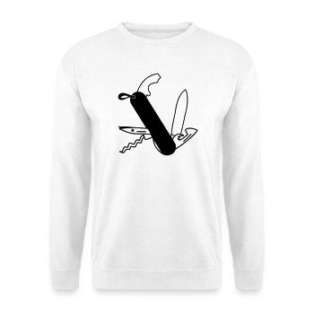 Survival knife - Unisex Sweatshirt - white - Front