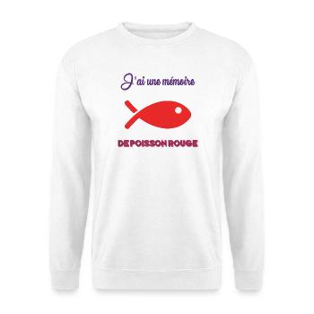 HUMOUR. POISSON. POISSON D'AVRIL - Sweat-shirt Unisexe - blanc - Devant