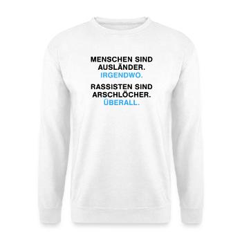 People are foreigners - Unisex Sweatshirt - white - Front
