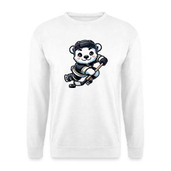 Polar Bear Hockey Club Joueur de hockey Polar Bear - Sweat-shirt Unisexe - blanc - Devant