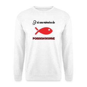 POISSON. MEMOIRE. - Sweat-shirt Unisexe - blanc - Devant