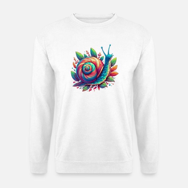 Schnecke - Unisex Pullover - Weiß