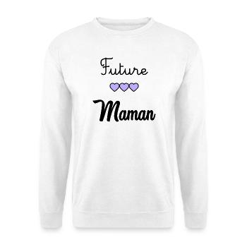 WERDENDE MAMA - Unisex Pullover - Weiß - Vorne