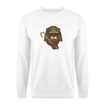 pharaoh cat - Unisex Sweatshirt - white - Front