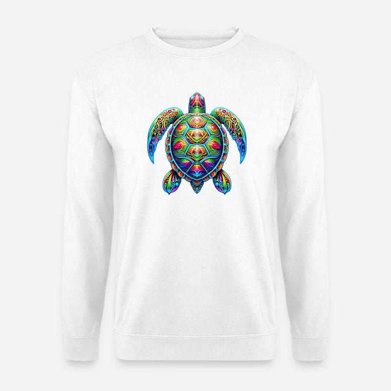 Schildkröte - Unisex Pullover - Weiß