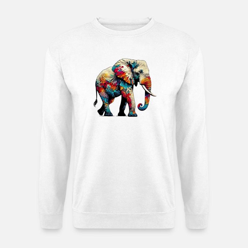 Elephant - Unisex Sweatshirt - white