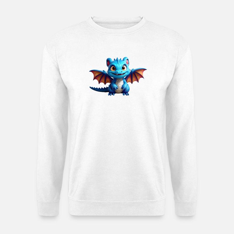 Kleiner Drache - Unisex Pullover - Weiß