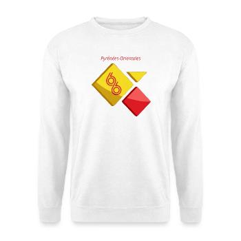 Östliche Pyrenäen - Unisex Pullover - Weiß - Vorne - Alina (178cm) & Michal (187cm)