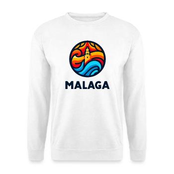 Málaga 3 - Sweat-shirt Unisexe - blanc - Devant