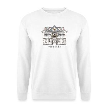 Tübingen, Drawing University House, Germany - Unisex Sweatshirt - white - Front