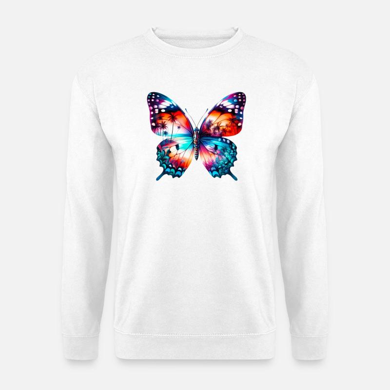 Butterfly - Unisex Sweatshirt - white