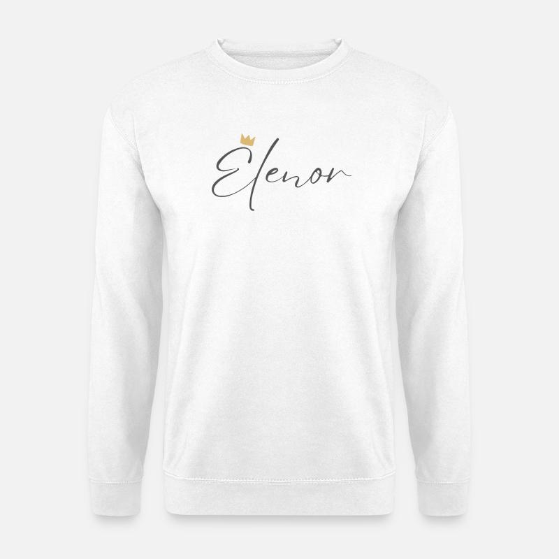 Elenor Prinzessin Krone Mädchen Ästhetik Shirt - Unisex Pullover - Weiß