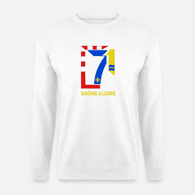 Saône et Loire - Unisex Pullover - Weiß