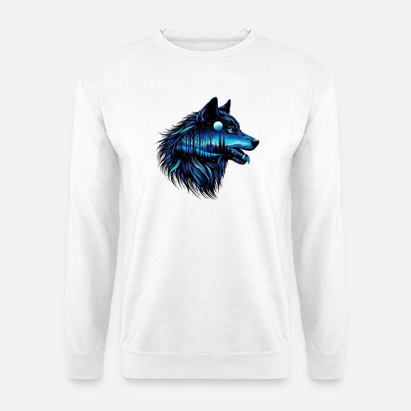 Wolf - Unisex Sweatshirt - white