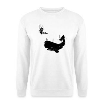 Petunia & Whale - Unisex Pullover - Weiß - Vorne