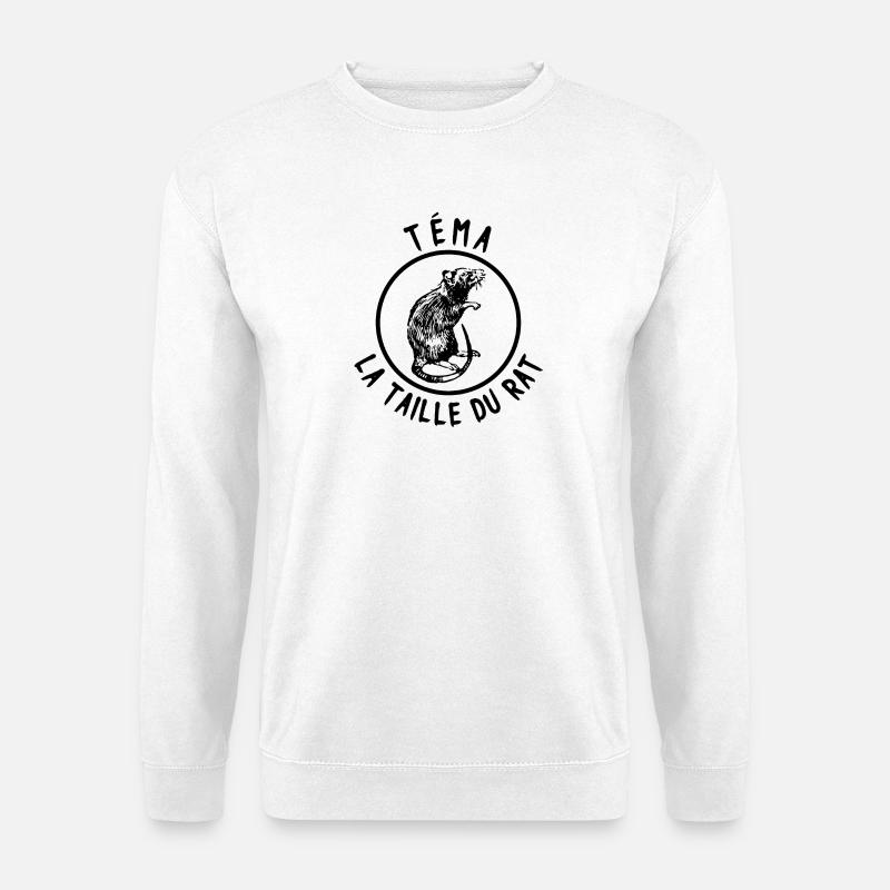 Tema so groß wie die Ratte - Unisex Pullover - Weiß