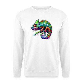 Caméléon - Sweat-shirt Unisexe - blanc - Devant
