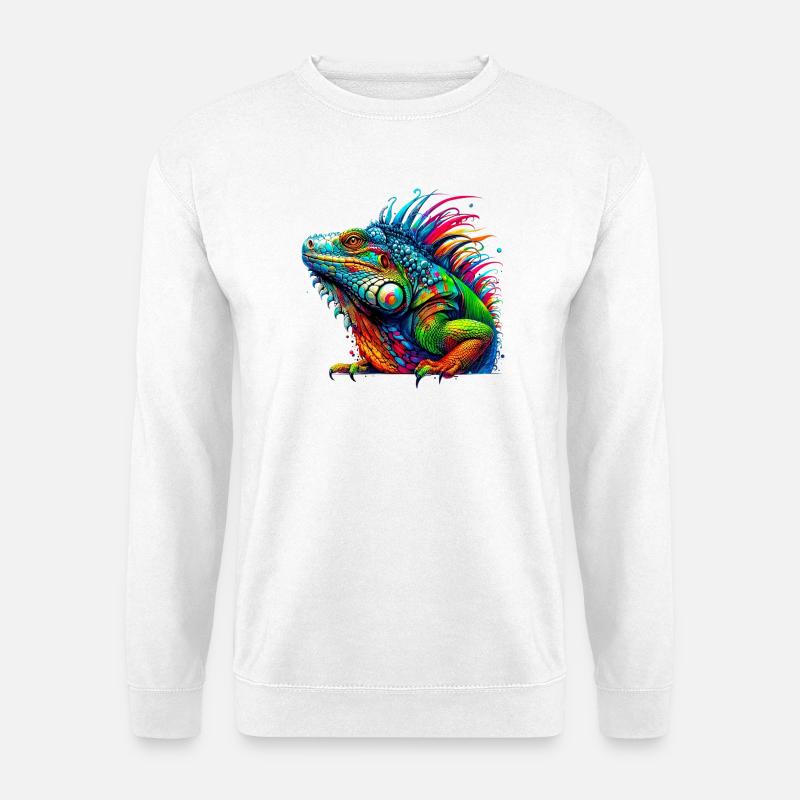 Leguan - Unisex Pullover - Weiß