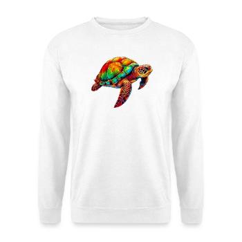 Schildkröte - Unisex Pullover - Weiß - Vorne