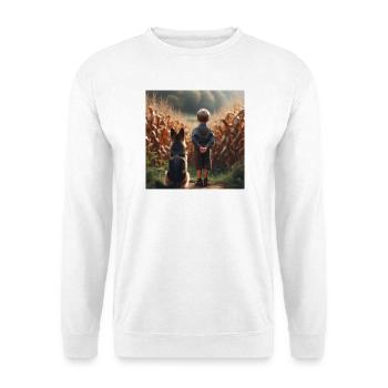 German Shepherd Art - Unisex Sweatshirt - white - Front