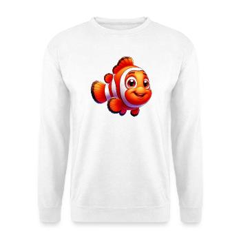Clownfisch - Unisex Pullover - Weiß - Vorne