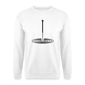 Logo d’acupuncture - Sweat-shirt Unisexe - blanc - Devant
