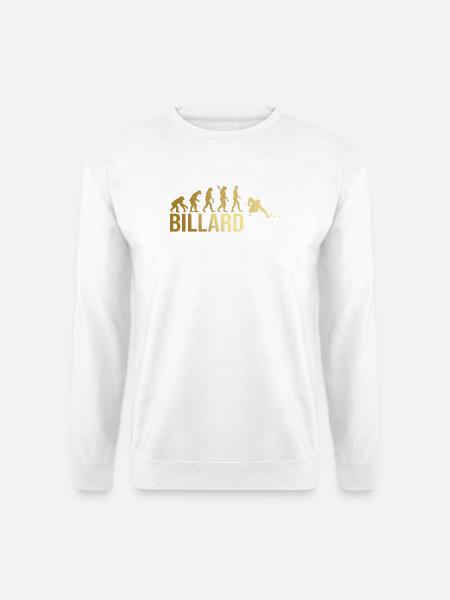 Evolution Billard - Unisex Pullover - Weiß
