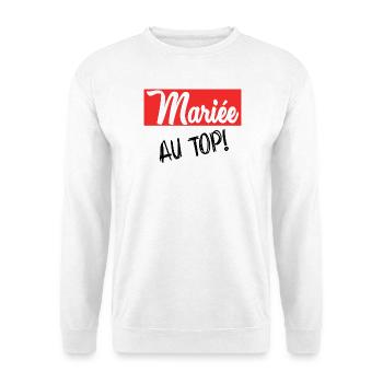 FUTURE MARIEE. EVJF. MARIEE. TEAM - Sweat-shirt Unisexe - blanc - Devant