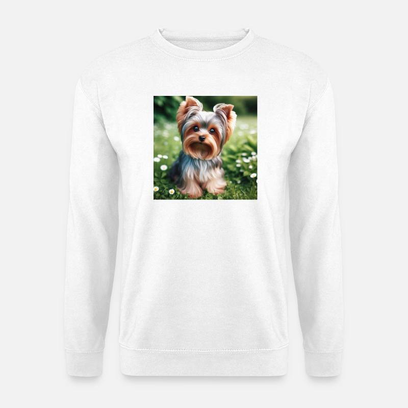 Yorkshire Terrier - Unisex Pullover - Weiß