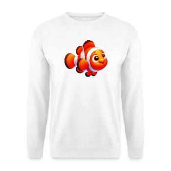 Clownfisch - Unisex Pullover - Weiß - Vorne