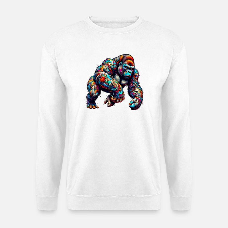 Gorilla - Unisex Sweatshirt - white