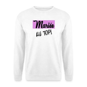 HOCHZEIT. ZUKÜNFTIGE BRAUT. Junggesellinnenabschied - Unisex Pullover - Weiß - Vorne