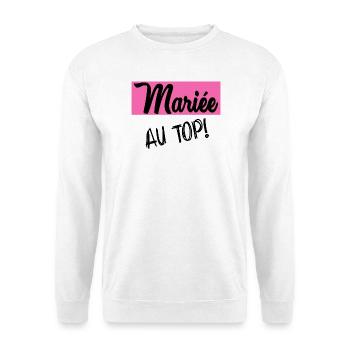 BRIDE-TO-BE. Bachelorette party. WEDDING. TEAM. TEAM BRIDAL - Unisex Sweatshirt - white - Front
