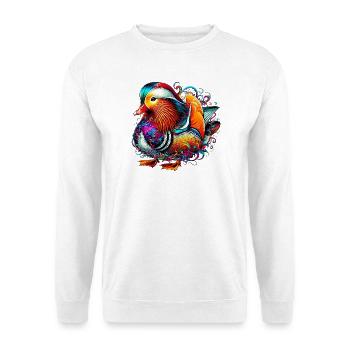 Mandarin duck - Unisex Sweatshirt - white - Front