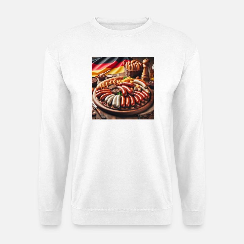 Deutsche Würstchen - Unisex Pullover - Weiß