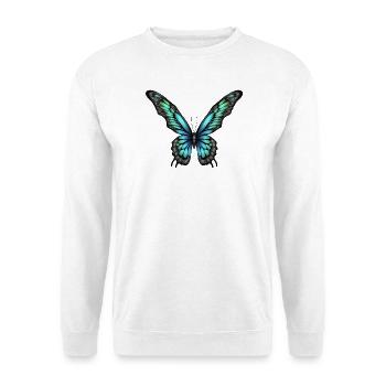 Leuchtende Schmetterlingselfe - Unisex Pullover - Weiß - Vorne