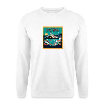 Patmos Griechenland Urlaub Ferien Reisen - Unisex Pullover - Weiß - Vorne