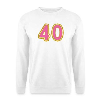 40. 40 JAHRE. 40-JÄHRIGES JUBILÄUM - Unisex Pullover - Weiß - Vorne